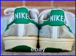 1981 Nike Meadow Sz 12 original vintage 1980s 80s green grey mesh tennis shoes