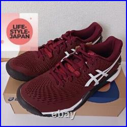 ASICS GEL-RESOLUTION 9 1041A330 600 Antique Red White Men Tennis Shoes