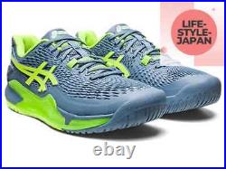 ASICS GEL-RESOLUTION 9 WIDE 1041A376 400 Steel Blue Men Tennis Shoes