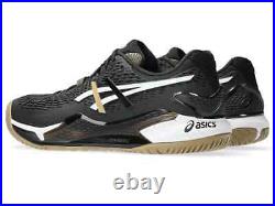ASICS × HUGO BOSS GEL-RESOLUTION 9 1041A453 001 Black Camel Tennis Shoes