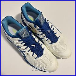 ASICS Men's Court FF 2 Novak White/Tuna Blue Tennis Shoes Size 12