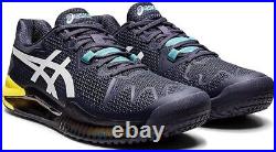 ASICS Men's Tennis Shoes GEL-RESOLUTION 8 Navy yellow US men 9