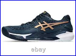 ASICS Tennis Shoes GEL-RESOLUTION 9 1041A468 960 French Blue Pure Gold (10-11.5)