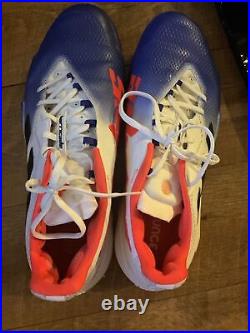 Adidas Barricade Tennis Shoes Performance Red White Blue Size 13