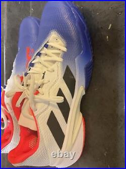 Adidas Barricade Tennis Shoes Performance Red White Blue Size 13