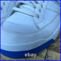 Adidas Ilie Nastase White Blue Tennis Shoes 2007 671886 Mens Size 14 Rare
