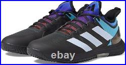 Adidas Mens Adizero 4 Heat RDY Tennis Shoes Size 12 Color Grey Six/Blue/Black