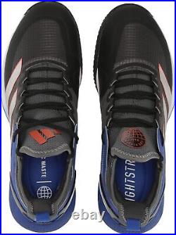 Adidas Mens Adizero Ubersonic 4 Clay Tennis Shoes, Grey/Silver Metallic/Solar, 11