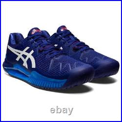 Asics Gel Resolution 8 Men's Tennis Shoe (Dive Blue/White) All Court-Auth Dealer