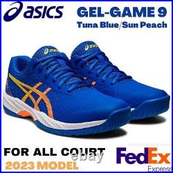 Asics Men's Tennis Shoes GEL-GAME 9 Tuna Blue 1041A396 960 For ALL COURT NEW