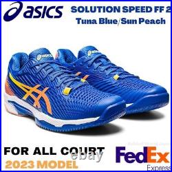 Asics Men's Tennis Shoes SOLUTION SPEED FF 2 Tuna Blue ALL COURT 1041A391 960