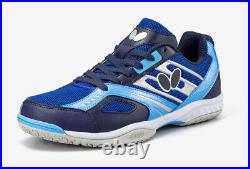Butterfly Lezoline Mach Table Tennis Shoes Indoor Unisex Shoes Navy Blue 93630