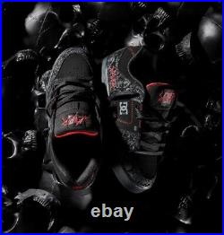 DC Shoes Slayer Pure X Men's US 14 Black Grey Red Nubuck Heavy Thrash Metal Band