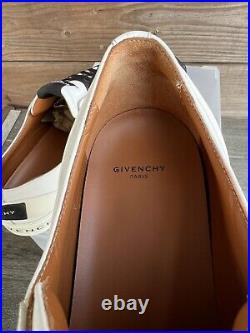 Givenchy Sneakers Mens 12 White Low Calfskin Leather Summer Tennis Shoe EUR 45