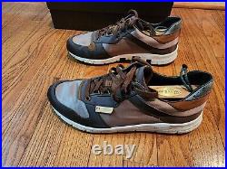 Gucci Men's Satin Colorblock Low Top Luxury Sneaker Tennis Shoes Sz 8 1/2 Rare