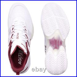 Lacoste Men`s AG-LT23 Ultra Tennis Shoes White and Burgundy Men's Shoes
