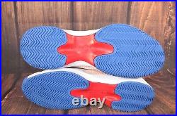 Lacoste Sport Men`s AG-LT 21 Ultra Tennis Shoes White Orange Ortholite Size 13