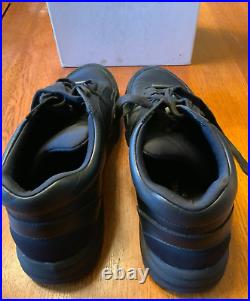 Men's Chanel Tennis Shoe, Style# U03846 Y51846, VEAU-AGNEAU-T Sz 10, Color Black