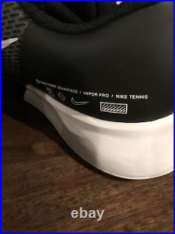 Men's Sz 8.5 Nike Court Air Zoom Vapor Pro 2 Tennis Shoes Black White DR6192-001