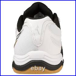 Mizuno Table Tennis Shoes WAVE MEDAL 7 White/Black/Gold 81GA2315 02 UNISEX NEW
