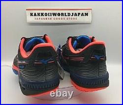 Mizuno Tennis shoes WAVE EXCEED 5 WIDE OC Black/Blue/Coral 61GB2313 10 for CLAY