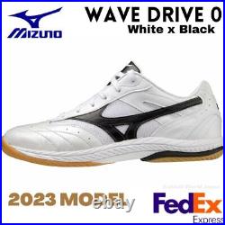 Mizuno Unisex Table Tennis Shoes WAVE DRIVE 0 White / Black 81GA2201 09 NEW