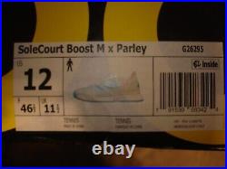 NIB Adidas SoleCourt Boost Men's x Parley Tennis Shoes G26295 Size 12.0 NEW