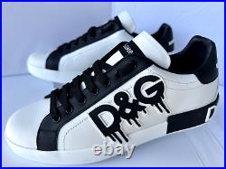 New Dolce&Gabbana Portofino Drip DG Logo Snickers Men's Tennis Shoes