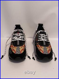New! Versace Chain Reaction Sneakers/Tennis Shoes 43 EU Men, US 9-10. Italian
