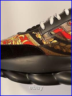 New! Versace Chain Reaction Sneakers/Tennis Shoes 43 EU Men, US 9-10. Italian