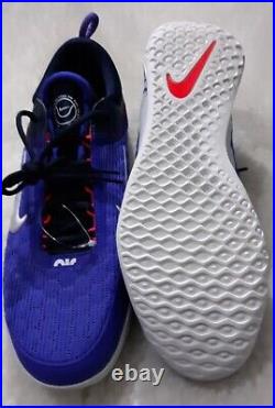 New-men's Nike Zoom Court Nxt Purple/white Lowtop Turbo Tennis Shoes. Sz 12