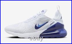 Nike Air Max 270 White/Blue Sneakers Mens Size US 7-13 Casual Shoes Rare New