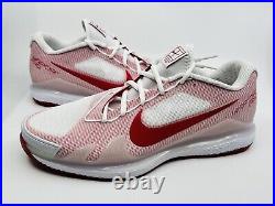 Nike Air Zoom Vapor Pro HC Tennis Shoes CZ0220-177 White Red Men's Size 11.5