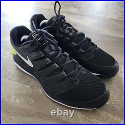 Nike Air Zoom Vapor X Men's Size 11 Tennis Shoes Knit AA8030-009 Black Volt
