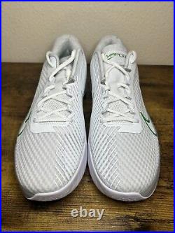 Nike Court Air Zoom Vapor 11 White Kelly Green Tennis Shoes DR6966-102 Sz 10