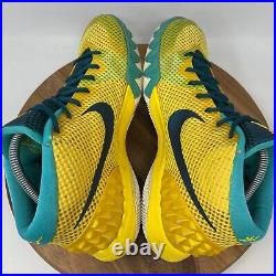 Nike Kyrie 1 Letterman Yellow Teal 705277-737 Men's 13 Basketball Shoes Sneakers