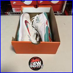 Nike Zoom Vapor Pro HC Tennis Shoes White Teal Red CZ0220-136 Men's 9.5