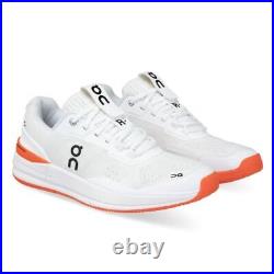 On THE ROGER Pro Clay Men's Tennis Shoes Clay White / Flame Roger Federer NEW
