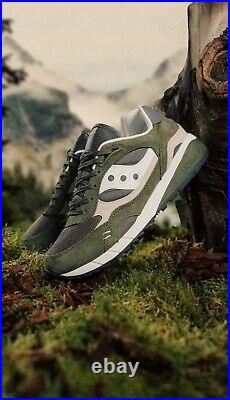 Saucony Shadow 6000 Mens Running Shoes Casual Sneakers Gym Athletic Green Tennis