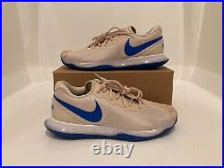 Sz 10 Men Nike Zoom Vapor Cage 4 Rafa Sand Blue Tennis Pickleball Shoes DD1579