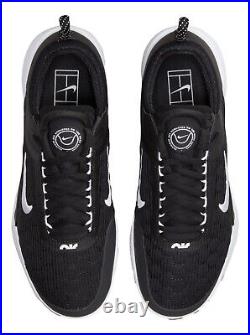 Sz 8.5 Nike Men's NikeCourt Zoom NXT'Black White' HC Tennis Shoes DH0219-010