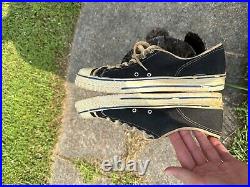 Vintage 70s SPEEDSTAR USA Made Canvas Low Top Basketball Tennis Shoes Size 11