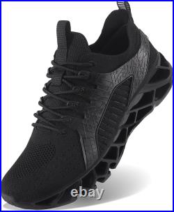 Vivay Men's Walking Shoes Slip On Running Tennis Shoes Lightweight Breathable Ca