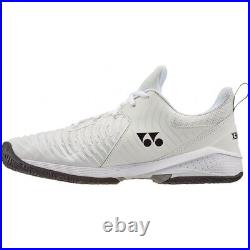 Yonex Sonicage 3 Men's Tennis Shoes Size 8.5, Color White/Black
